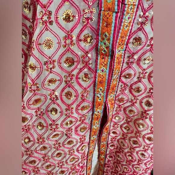 PAKISTANI COUTURE DESIGNER FORMAL BRIDAL DRESS 2 PIECE - Picture 7 of 10